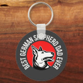 Porte-clés Berger allemand papa, Chien papa (Recto)