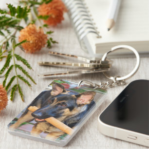 Porte-clés berger allemand par Shirley Taylor