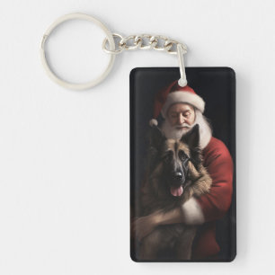 Porte-clés Berger belge Saint-Nicolas Fêtes de Noël