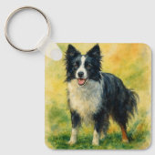 Porte-clés Berger Border Collie (Recto)