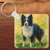 Porte-clés Berger Border Collie (Recto)