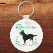 Porte-clés Bernese Mountain Dog Saint-Patrick (Recto)