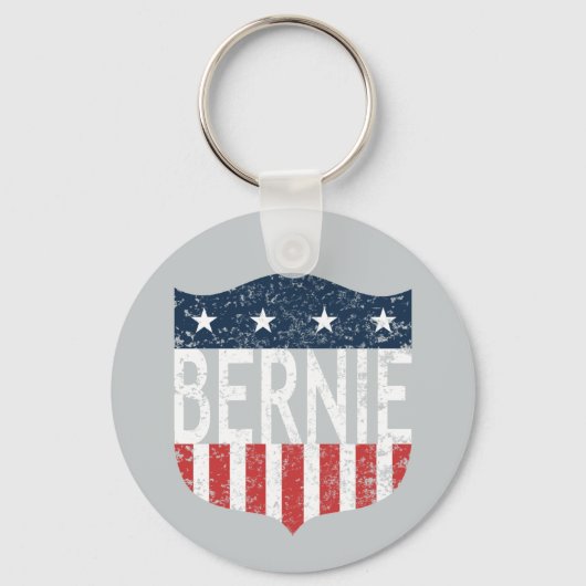 Porte-clés BERNIE étoiles et rayures (Recto)