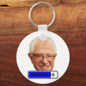 Porte-clés Bernie Sanders Pixelated - PROGRÈS (Recto)