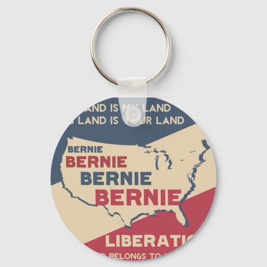 Porte-clés Bernie Sanders pour le président (Recto)
