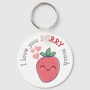 Porte-clés Berry drôle Je t'aime