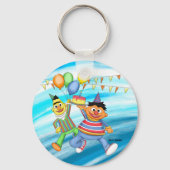 Porte-clés Bert et Ernie Balloons d'anniversaire (Recto)