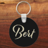 Porte-clés Bert Name whitegold Button (Recto)