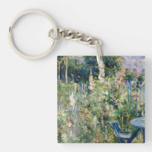 Porte-clés Berthe Morisot - Roses Trémières / Althées