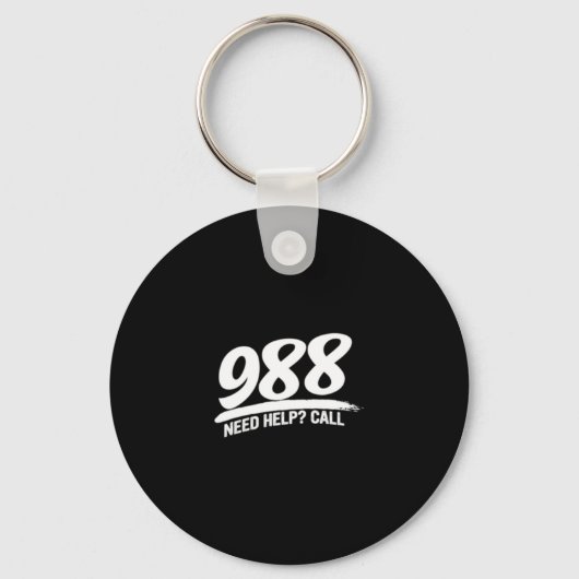 Porte-clés Besoin D'Aide Appelez 988 Long Sleeve (Recto)
