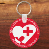 PORTE-CLÉS BESOIN D'AIDE/D'AIDE (Recto)