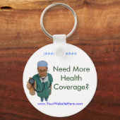 Porte-clés Besoin De Plus De Couverture Santé ? (Recto)