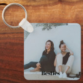 Porte-clés Besoins simples des meilleurs amis Photo double fa (Recto)