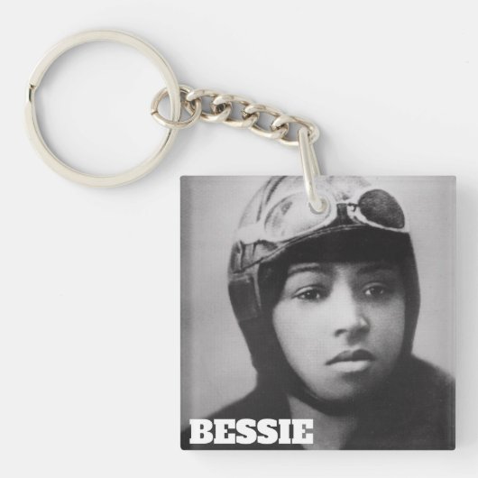 Porte-clés Bessie Coleman - Pionnier de l'aviation (Devant)