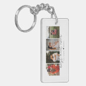 Porte-clés Best Aunt Ever Modern Script 4 Photos Collage Gift (Devant gauche)
