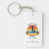 Porte-clés Best Dad By Par Par Fête des pères Golf Lover (Devant)