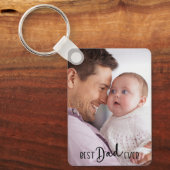 Porte-clés Best Dad Ever 2 photos (Recto)