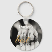 Porte-clés Best Friend Cute Photo Famille Moderne (Verso)