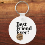 Porte-clés Best Friend Ever - Conception de texte approuvée (Recto)