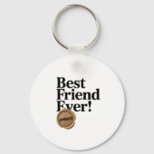 Porte-clés Best Friend Ever - Conception de texte approuvée (Verso)
