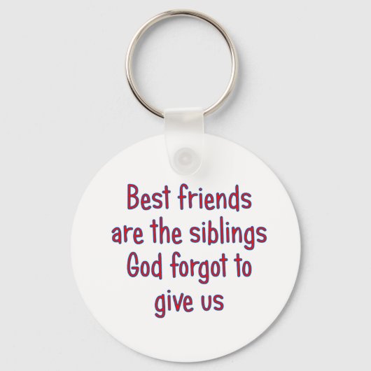 Porte-clés Best Friends are the siblings (Recto)