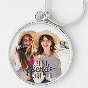 Porte-clés Best friends forever moderne BFF photo Keychain