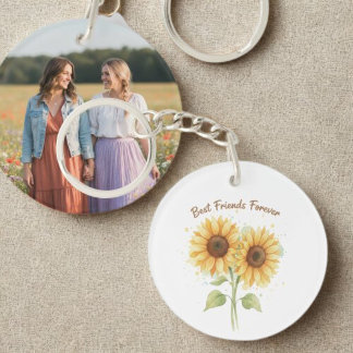 Porte-clés Best Friends Keychain - Watercolor Sunflowers