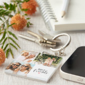 Porte-clés Best Friends Modern Chic BFF Script Photo (Devant Droit)