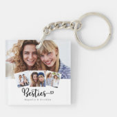 Porte-clés Best Friends Photo Collage Besties Heart (Dos)