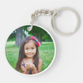 Porte-clés Best Godmother Ever Custom Photo Heart (Dos)