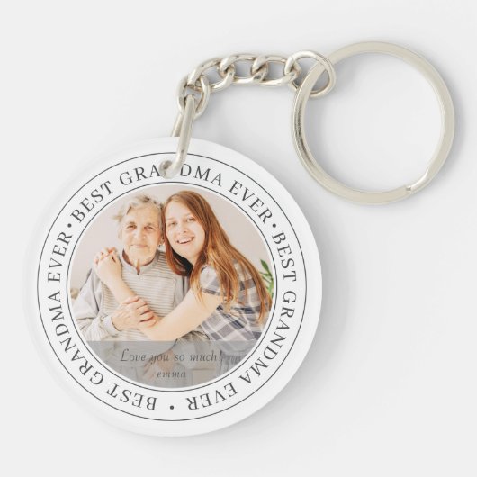 Porte-clés Best Grandma Ever Modern Classic (Dos)