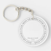 Porte-clés Best Grandma Ever Modern Classic (Devant)