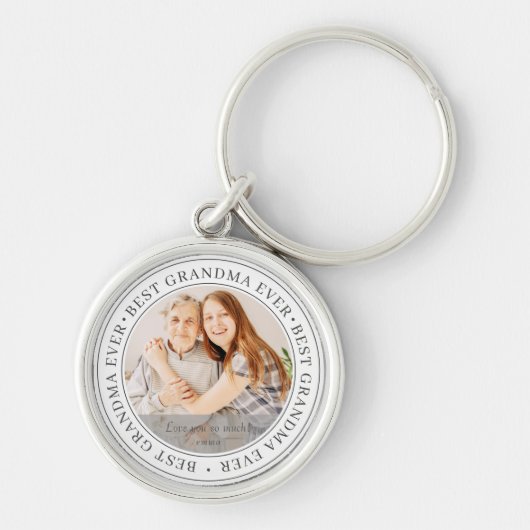 Porte-clés Best Grandma Ever Modern Classic (Devant)