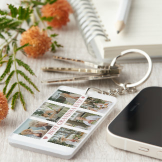 Porte-clés Best Grandma Ever Photo Collage – Gift with Hearts