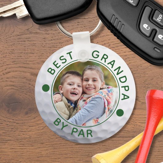 Porte-clés BEST GRANDPA PAR PAR Photo Golf Ball Custom