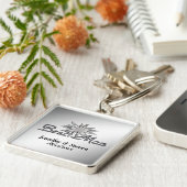 Porte-clés Best Man Black and White Custom Keychains (Côté)