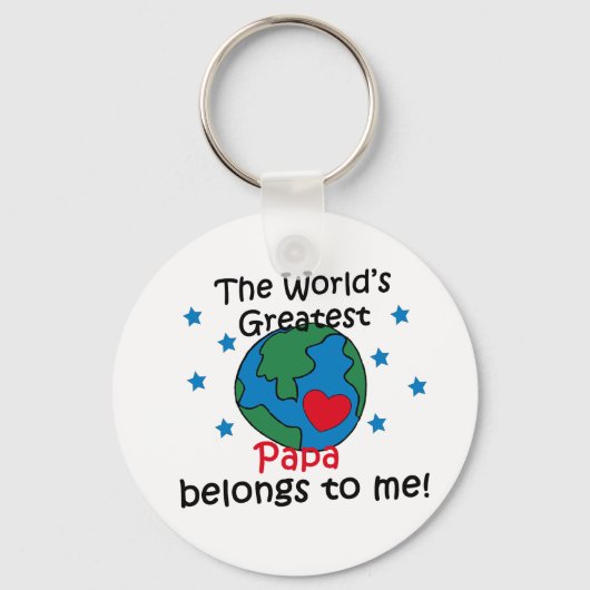 Porte-clés Best Papa appartient à moi (Recto)