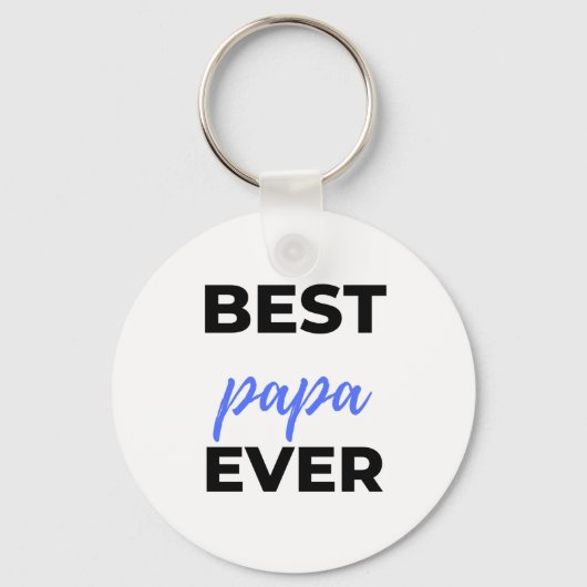 Porte-clés Best Papa Ever Bl (Recto)