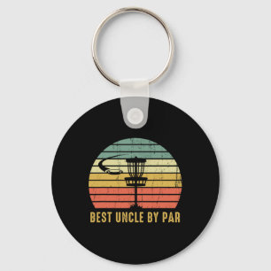 Porte-clés Best Uncle By Par Par Funny Disque Golf Cadeau Pou