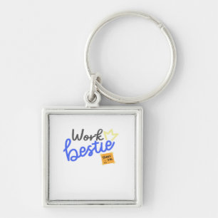 Porte-clés Bestie de travail - Bleu Classique