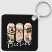 Porte-clés Besties Animal simple moderne Jouer Trois photos (Dos)