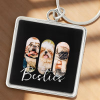 Besties Animal simple moderne Jouer Trois photos