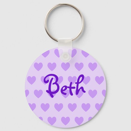 Porte-clés Beth en violet (Recto)