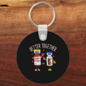 Porte-clés Better Together Haldol Ativan Icu Nurse Valentine  (Recto)