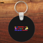 Porte-clés Better Together With Butter Insrational Funny Quot (Recto)
