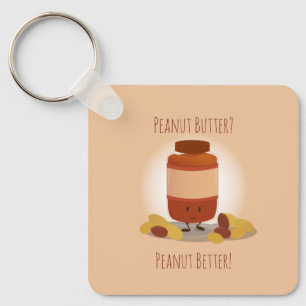 Porte-clés Beurre d'arachide Jar Nuts de nourriture mignonne 