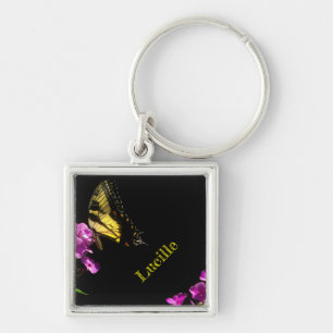 Porte-clés Beurre de Tigre Swallowtail sur Phlox en été