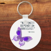 Porte-clés Beurre pourpre de bonheur (Recto)