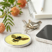 PORTE-CLÉS BEYER JAUNE BLACK OR BOMBLEBEE INSECT BEE (Côté)