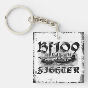 Porte-clés Bf 109 Carré à double face Porte - clé acrylique